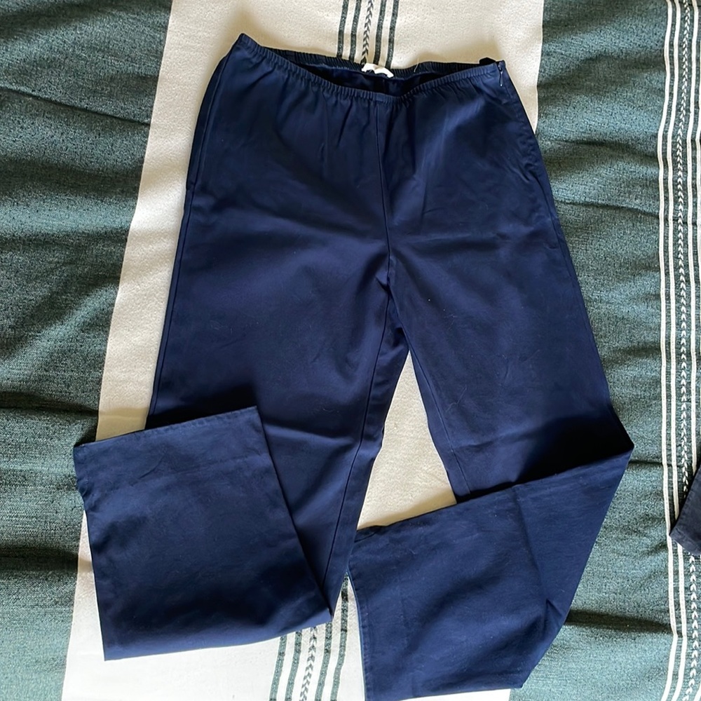Eileen Fisher Cropped Pant With Side Slits (S)